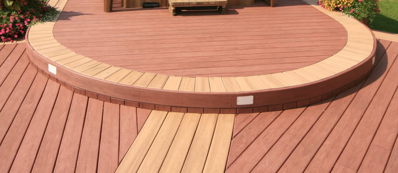 curved patterned deck