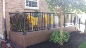 railing installation by Decks Out Back